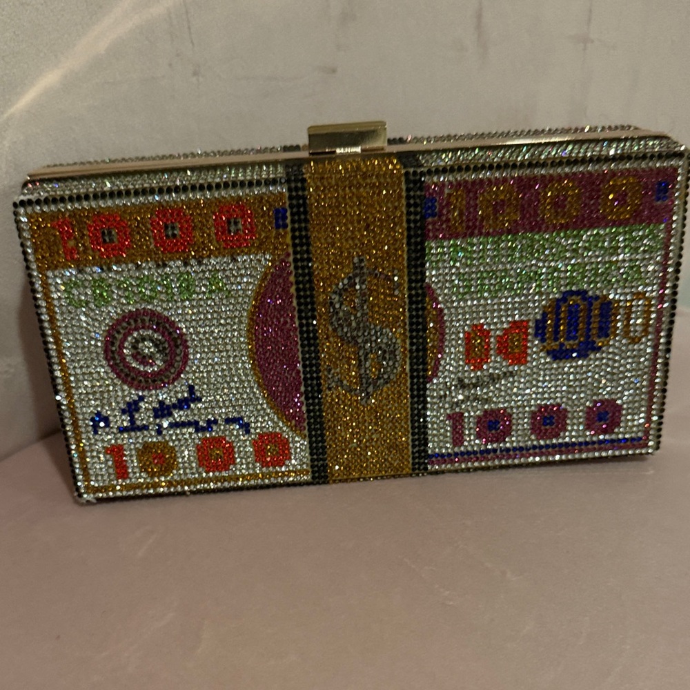 Crystal Embellished Clutch Bag
